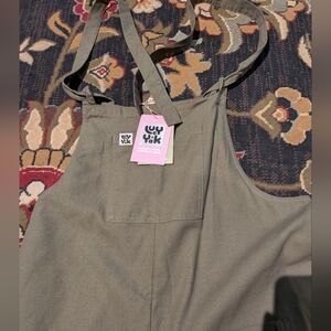 NWT Lucy & Yak Khaki Green Overalls Size 12